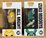 Funko Pop! Animation All Might & Izuku Midoriya “Deku” #248 #603 My Hero Academia Set Of 2