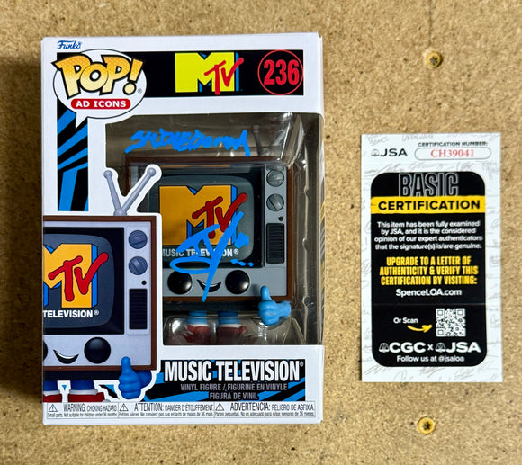 Musician Brent Smith Of Shinedown Signed 2024 MTV Funko Pop #236