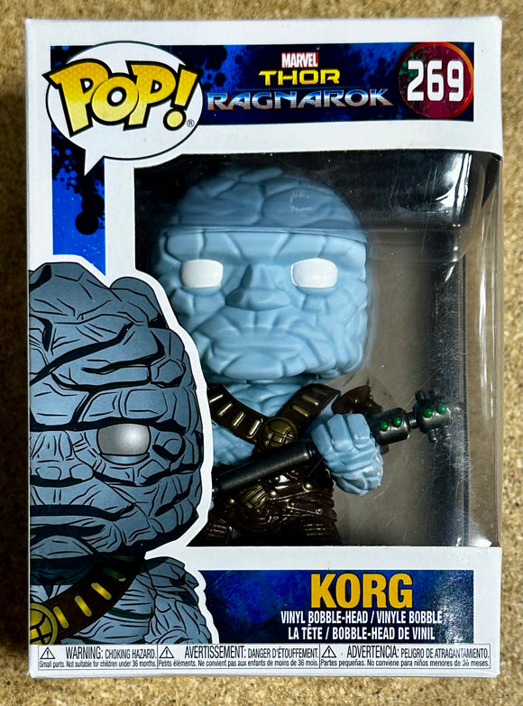 Funko Pop! Marvel Korg With Weapon #269 Thor Ragnorak 2017 Vaulted