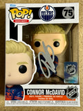 Connor McDavid Signed NHL Edmonton Oilers 2021 Funko Pop! #75 With PSA COA