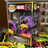 Charlie Cox Signed Marvel Black Light Daredevil Exclusive Funko Pop! #1359 With JSA COA