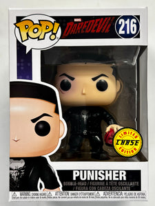 Funko Pop Marvel Punisher Holding Daredevil Mask Chase #216 Netflix 2017 Vaulted Frank Castle