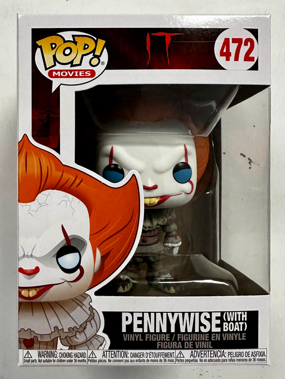 Funko Pop! Movies Pennywise With Boat (Blue Eyes) #472 IT The Movie 2017 Horror