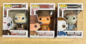 Funko Pop! Movies Jason Voorhees Freddy Krueger Michael Myers Horror Set Of 3