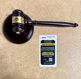 Judge Judy Sheindlin Signed Courtroom Gavel Autograph With JSA COA