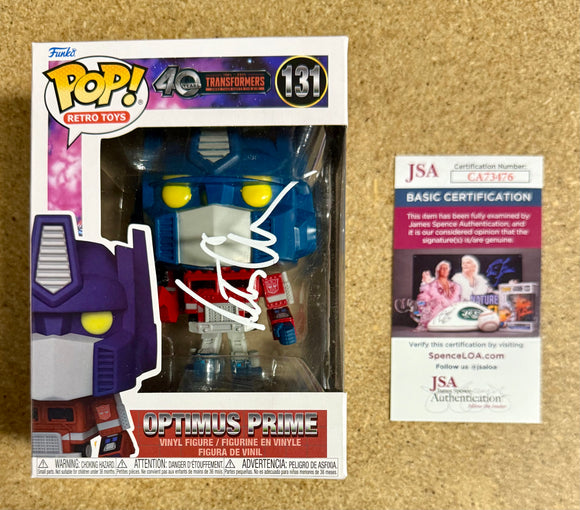 Peter Cullen Signed Transformers Optimus Prime Funko Pop! #131 With JSA COA