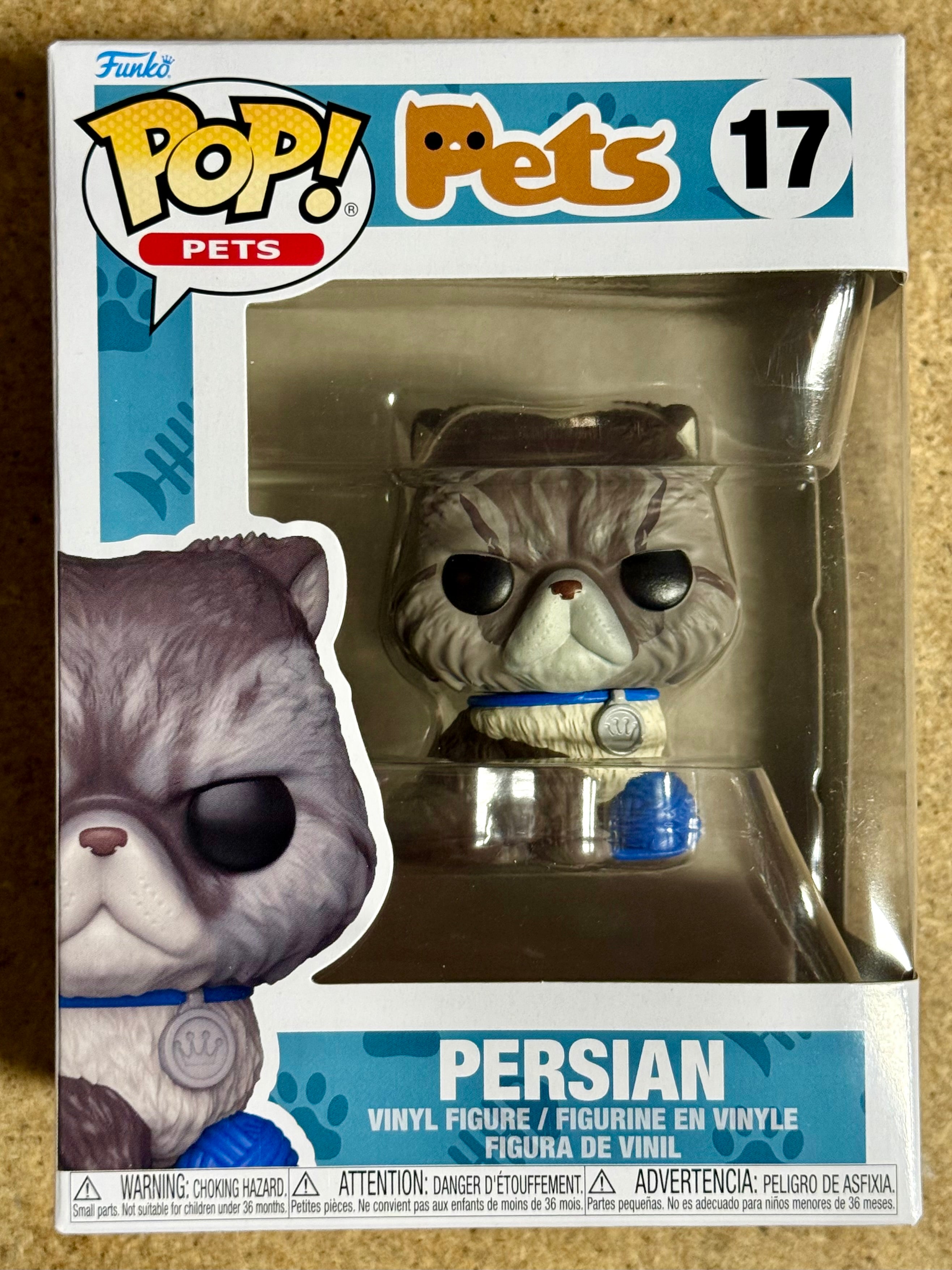 Funko Pop! Pets Persian Cat With Yarn Ball #17 Pets Cat Feline