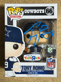 Tony Romo Signed NFL Dallas Cowboys Funko Pop #66 2016 Exclusive With JSA COA