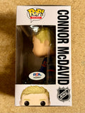 Connor McDavid Signed NHL Edmonton Oilers 2021 Funko Pop! #75 With PSA COA
