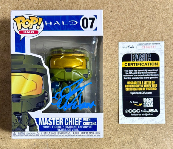 Jen Taylor Signed Halo Master Chief With Cortana Funko Pop! #07 With JSA COA