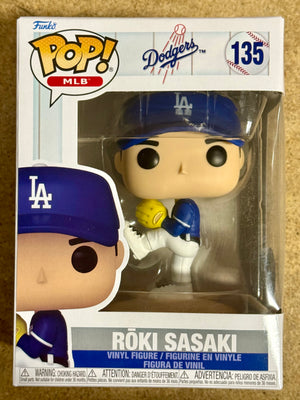 Funko Pop! MLB Rōki Sasaki #135 Los Angeles LA Dodgers 2026 Pitcher