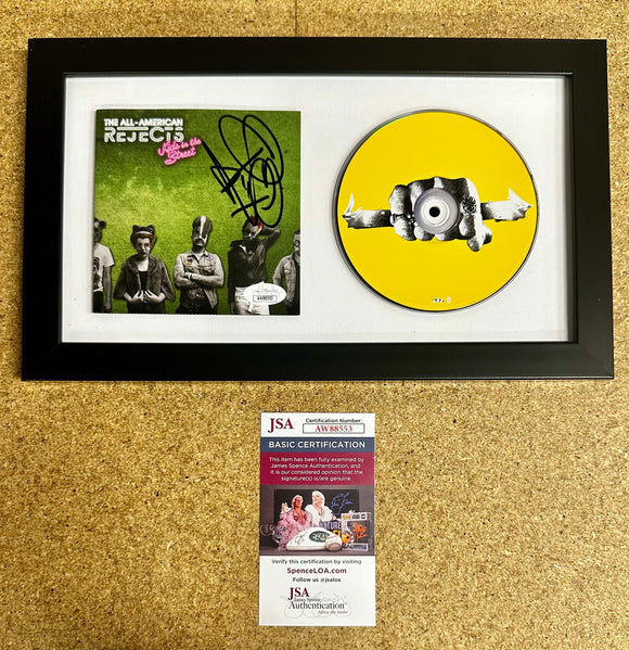 Framed & Signed Tyson Ritter All-American Rejects CD Booklet With JSA COA