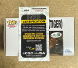 Jeff Goldblum Signed Jurassic World: Dominion Atrociraptor (Tiger) Specialty Series Funko Pop! #1218 JSA COA