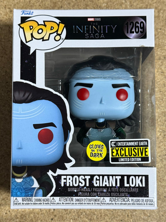 Funko Pop! Marvel Glow Frost Giant Loki #1269 Thor MCU EE Exclusive