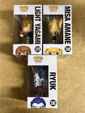Funko Pop! Animation Light Yagami, Misa Amane & Ryuk #2379 2380 2382 Death Note 2026 Set Of 3