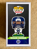 Richard Sherman Signed 2025 NFL Seattle Seahawks Funko Pop! #331 With JSA COA
