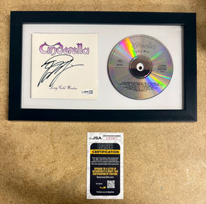 Musician Tom Kiefer Signed Cinderella Long Cold Winter CD Booklet With JSA COA