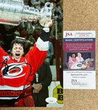 Rod Brind’amour Signed Carolina Hurricanes Stanley Cup 8X10 Photo With JSA COA