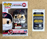 Rapper Paul Wall Signed NFL Houston Texans Santa Funko Pop! #291 With JSA COA