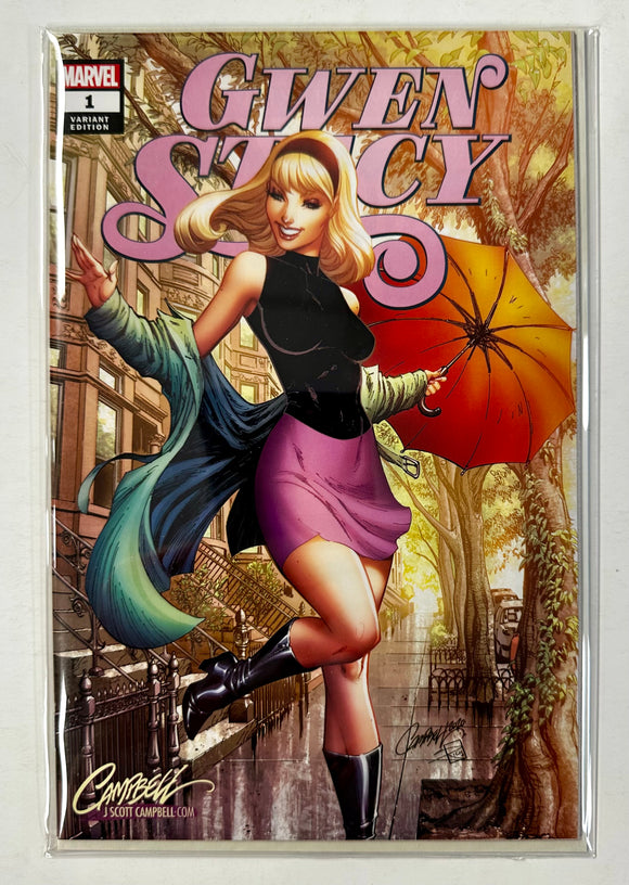 Gwen Stacy #1 J Scott Campbell Spring A Marvel Comics 2020 Variant Exclusive