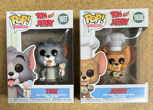 Funko Pop! Animation Tom & Jerry With Cookies & Ice Cream #1657 #1658 Set Of 2