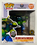 Funko Pop! Games 6” Metallic D.Va W/ Meka #177 Overwatch 2021 Blizzard Exclusive