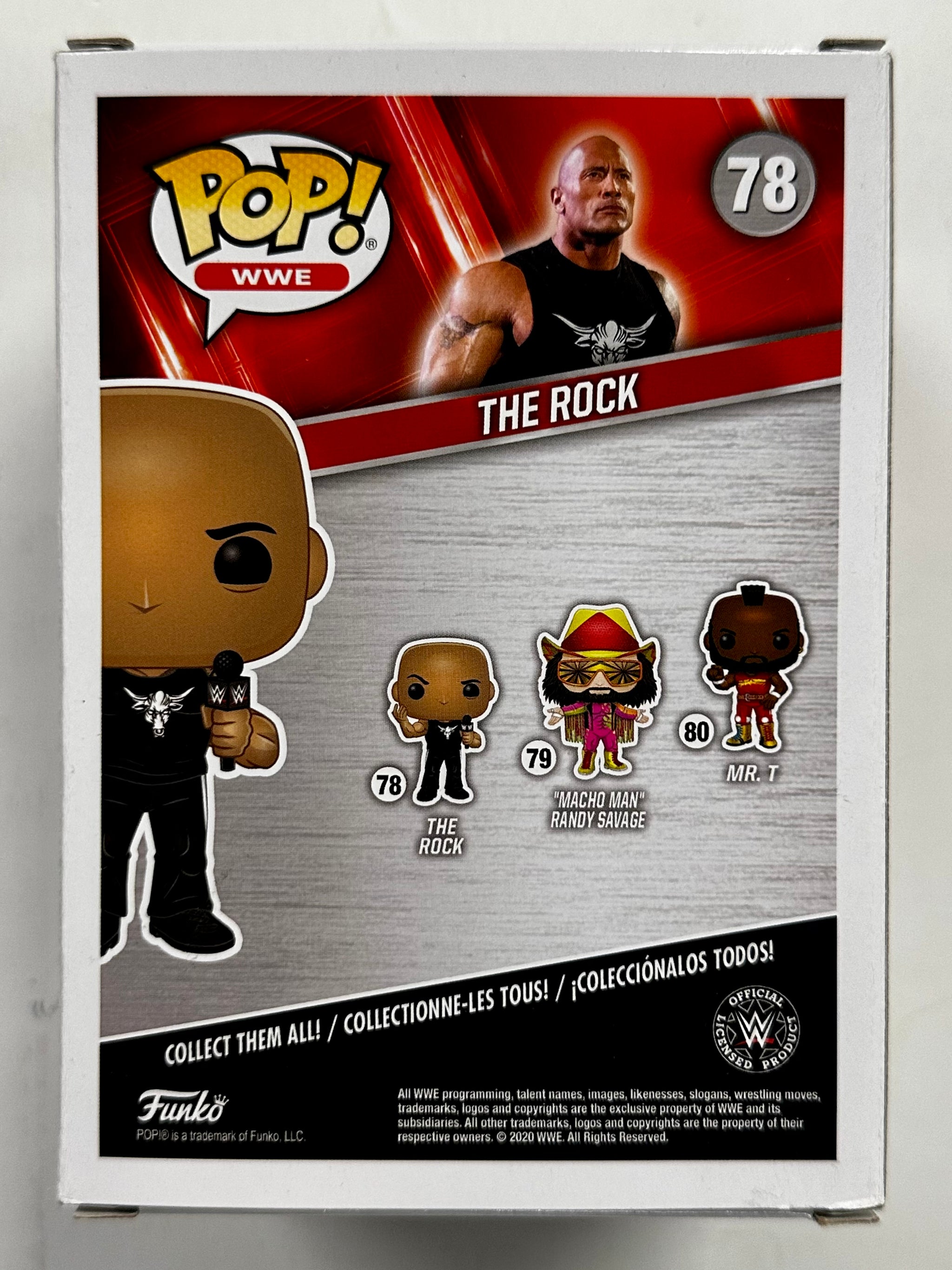 Funko Pop! WWE Dwayne “The Rock” Johnson #78 Wrestling Rock Bottom