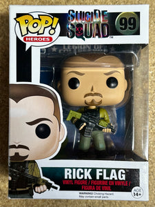 Funko Pop! DC Heroes Rick Flag #99 Suicide Squad 2016 Vaulted