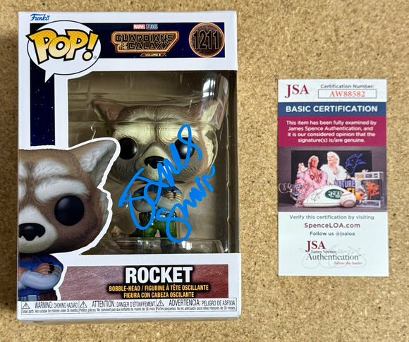 Director James Gunn Signed Funko Pop! Marvel #1211 Rocket GOTG 2023 With JSA COA