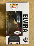 Cassandra Peterson Signed Diamond Mistress Of The Dark Elvira Funko Pop! #68 With JSA COA
