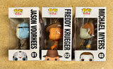 Funko Pop! Movies Jason Voorhees Freddy Krueger Michael Myers Horror Set Of 3