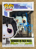 Johnny Depp Signed 2020 Edward Scissorhands Mask Funko Pop! #983 With JSA COA