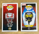 Funko Pop! Marvel Ant-Man And The Wasp #340 &1138 Quantumania Set Of 2