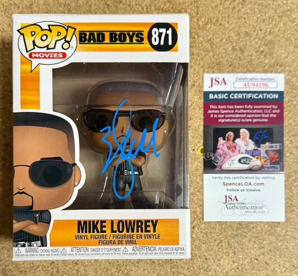 Will Smith Signed Bad Boys Mike Lowrey Vaulted Funko Pop! #871 With JSA COA