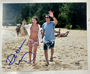 Debra Messing Signed Along Came Polly Lisa Kramer With Reuben 8x10 Photo PSA/DNA COA