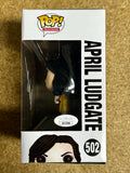 Aubrey Plaza Signed April Ludgate Parks & Rec Funko Pop! #502 With JSA COA