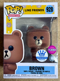 Funko Pop! Animation Flocked Brown #928 Line Friends 2021 Vaulted Exclusive
