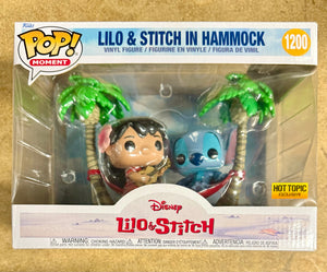Funko Pop! Moments Disney Lilo & Stitch in Hammock #1200 HT 2022 Exclusive