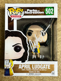 Aubrey Plaza Signed April Ludgate Parks & Rec Funko Pop! #502 With JSA COA