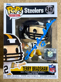 Terry Bradshaw Signed NFL Pittsburgh Steelers Funko Pop! #247 With JSA COA