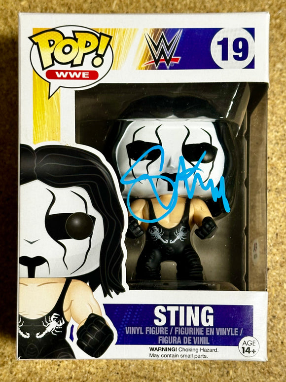 WWE Sting Signed 2016 Vaulted Funko Pop! #19 With JSA COA WCW AEW