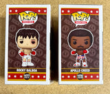 Funko Pop! Movies Rocky Balboa #1177 & Apollo Creed #1178 45th Anniversary Set Of 2