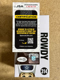 Tony Romo Signed NFL Dallas Cowboys Mascot Rowdy Funko Pop! #314 With JSA COA
