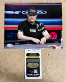Poker Champion Phil Hellmuth “The Poker Brat” Autograph 8X10 Signed With JSA COA