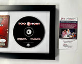 Framed Rapper Too Short ($hort) Signed Invasion Of Flat Booty Bitches CD Sleeve With JSA COA