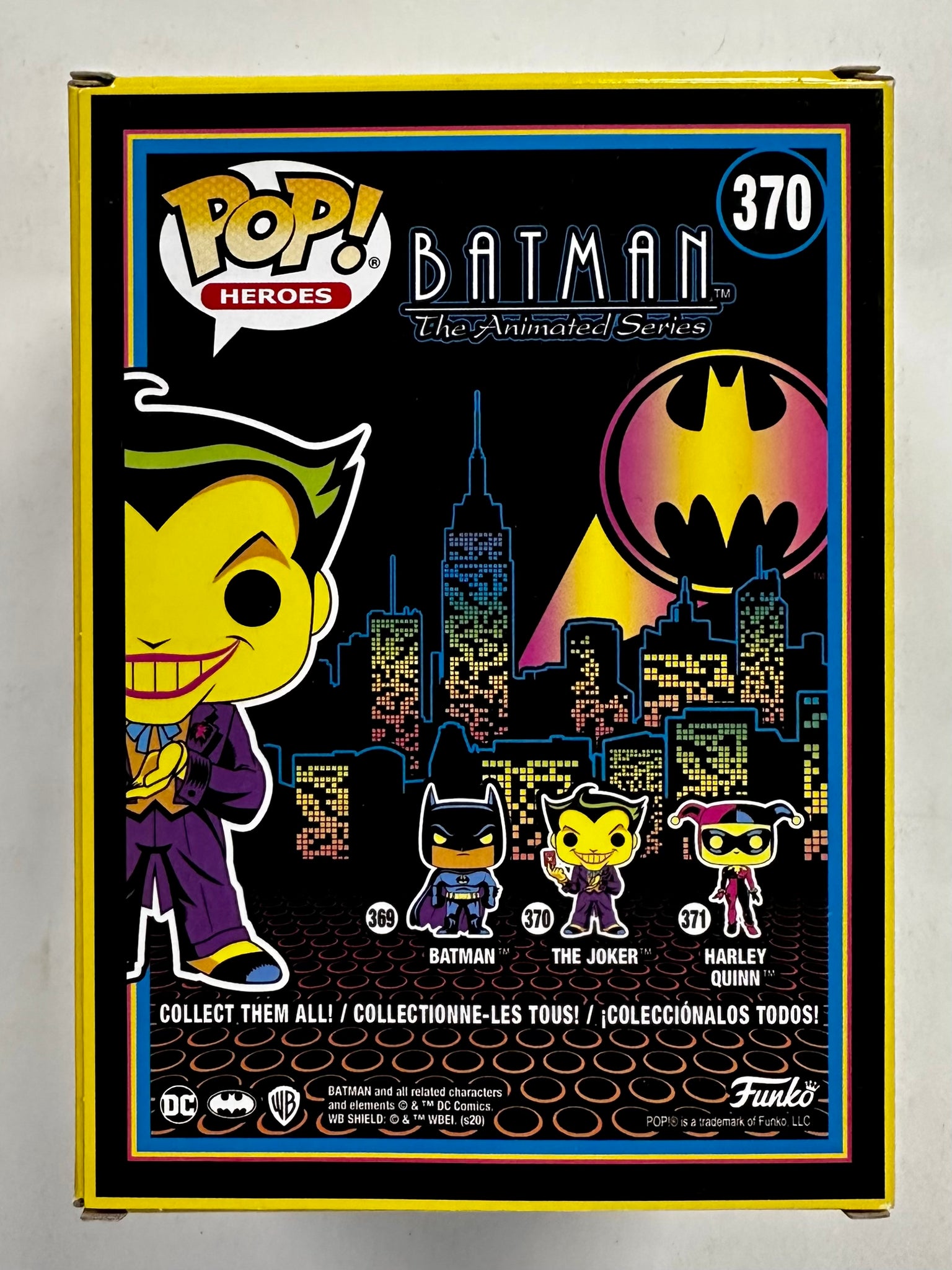 Pop! and Tee: Batman: The Animated Series - The Joker (Blacklight)