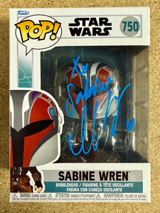 Natasha Liu Bordizzo Signed Star Wars Sabine Wren Funko Pop! #750 With JSA COA