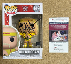 WWE Hulk Hogan Signed Ripping Shirt 2024 Hulkamania Funko Pop! #149 With JSA COA