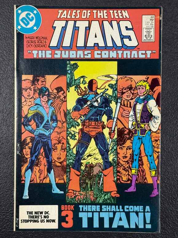 DC Comics Tales of the Teen Titans #44 1st App Nightwing & Jericho 1984 Perez