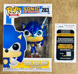 Jaleel White Signed Sonic The Hedgehog With Ring Funko Pop! #283 With JSA COA